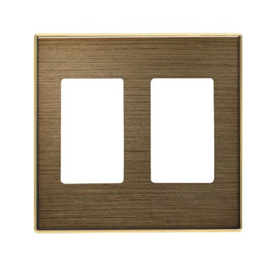 8555.1 OE - Накладка для механизма разъёма VDI, 2-поста, серия SKY, цвет античная латунь - 2CLA855510A1201