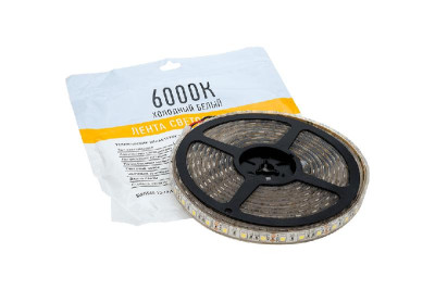 Лента светодиодная стандарт 5050 60LED/м 14.4Вт/м холод. бел. 12В IP68 (уп.5м) SWG Standard 00-00001846