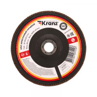 Круг лепестковый торцевой, P60, 180х22,2мм KRANZ, KR-90-0022