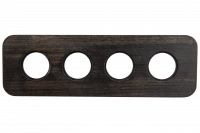 Bironi Рамка 4-х постовая (Угольно-черный) С.М. BF5, BF5-640-119