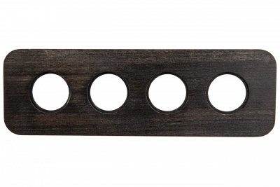 Bironi Рамка 4-х постовая (Угольно-черный) С.М. BF5, BF5-640-119