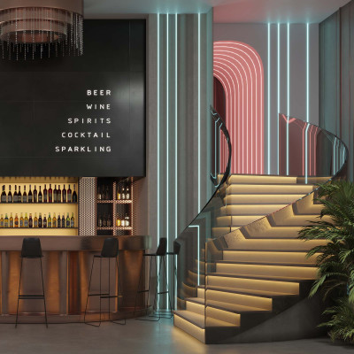 Лента RT-A120-8mm 24V Magenta (9.6 W/m, IP20, 2835, 5m) (Arlight, -), 043381