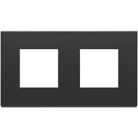 Vimar Накладка на Eikon Exe на 4 модуля (2+2) расстояние между центрами 71мм, антрацит, 22643.03 Vimar Накладка на Eikon Exe на 4 модуля (2+2) расстояние между центрами 71мм, антрацит, 22643.03