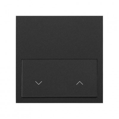 Simon 10020115-238 Кит 1 пост, фронт. 1 рамка «минимум» + 1 клавиша жалюзи цвета черный матовый S100