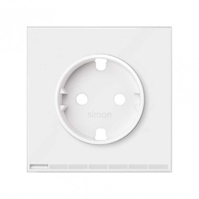 Simon 100 Белый матовый Накладка розетки iO Schuko, 10004041-230