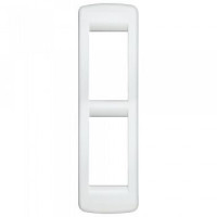 Vimar Накладка на 2 модуля RONDO для панелей металл белая, 16784.01