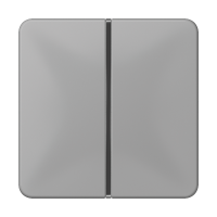 1-клавишная накладка для пульта КNX, серая, для серии CD, CD401TSAGR