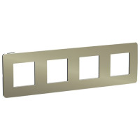 рамка 4-постовая, БРОНЗА/антрацит