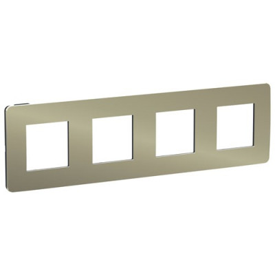 рамка 4-постовая, БРОНЗА/антрацит