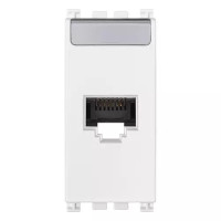 Vimar Розетка RJ45 NETSAFE CAT6A FTP, белая, 19339.16.B