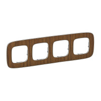 Legrand Valena ALLURE.Рамка "Орех".4-постовая универсальная, 754464 Legrand Valena ALLURE.Рамка "Орех".4-постовая универсальная, 754464