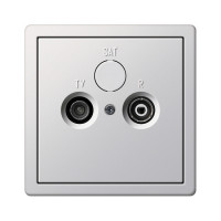 Gira Телевизионная розетка, глянцевый белый, серия F100 Gira Телевизионная розетка, глянцевый белый, серия F100