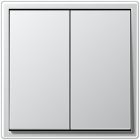 Jung Выключатель 2-клавишный,  серия LS 990