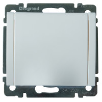 Legrand Розетка - Galea Life - немецкий стандарт - 2К+3 - с защитными шторками - с крышкой - White лицевая панель, 771064