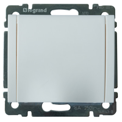 Legrand Розетка - Galea Life - немецкий стандарт - 2К+3 - с защитными шторками - с крышкой - White лицевая панель, 771064