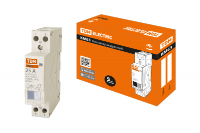 Контактор модульный КМ63/2-25 1НО;1НЗ TDM Electric, SQ0213-0007