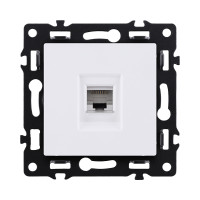 Розетка Ethernet RJ45 Cat.5, белый Kollinger Asthetik AS-017WH