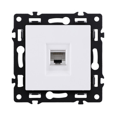 Розетка Ethernet RJ45 Cat.5, белый Kollinger Asthetik AS-017WH