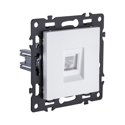 Розетка Ethernet RJ45 Cat.5, белый Kollinger Asthetik AS-017WH
