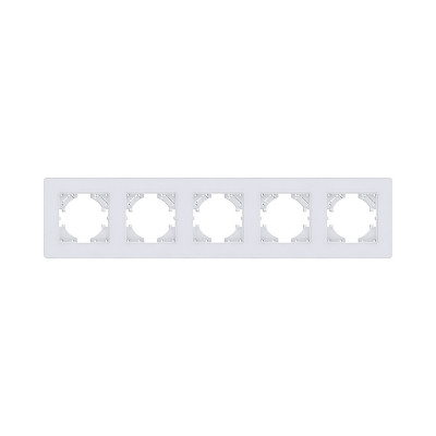 Рамка 5-постовая, белый Kollinger Eleganz Acryl EA5WH