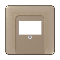 Крышка для ТАЕ и USB розеток, фиксация винтом; металл; золотая бронза; CD500, CD569TGB