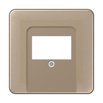 Крышка для ТАЕ и USB розеток, фиксация винтом; металл; золотая бронза; CD500, CD569TGB