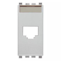 Vimar Адаптер RJ45 AMP AVAYA ORTRONICS G ,серебро матовое, 20338.C.N