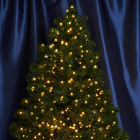 Гирлянда линейная, 500 LED 2700K, 10м + 2м (с контроллером)  зеленый шнур,  IP20  CL09, Feron 48178