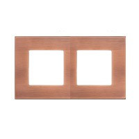 FD01702BC Fede Fede SOHO Рамка 2-ная, Brushed Cooper