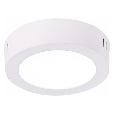 ST LUCE ST112.532.06 Светильник настенно-потолочный Белый LED 1*6W 3000K 330Lm Ra80 120° IP20 D110xH28 90-265V
