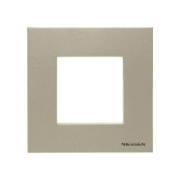 Abb NIE Рамка 1-постовая, 2-модульная, серия Zenit, цвет шампань, 2CLA227100N1901, N2271 CV