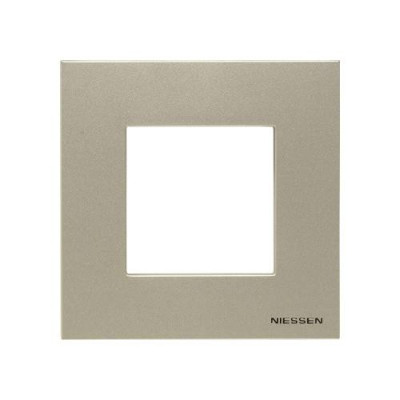 Abb NIE Рамка 1-постовая, 2-модульная, серия Zenit, цвет шампань, 2CLA227100N1901, N2271 CV
