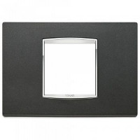 20652.C15 - Vimar Накладка классика для 2 модуля центрально антрацит матовый