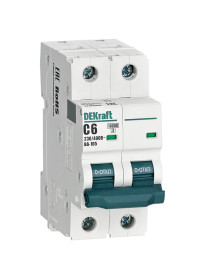 DEKraft Автоматический выключатель ВА105-2P-006A-C