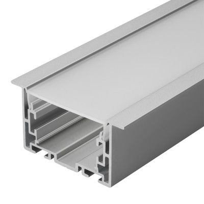 Профиль с экраном S2-LINIA69-F-2500 ANOD+OPAL (Arlight, Алюминий), 021177