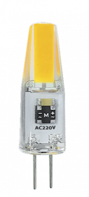 PLED-G4 COB  3w 240Lm 5500K 220В (силикон d10*38мм)  Jazzway, 2857477
