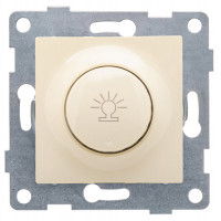 GUSI Bravo МЕХАНИЗМ диммера, 500 W, с накладкой и воротком, скрытая установка. Цвет бежевый. , С10Д6-003