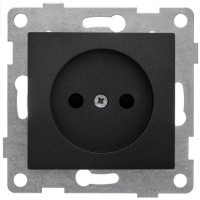 GUSI Bravo МЕХАНИЗМ Роз. 1-ой б/з с з/ш, скрытая установка, 16А, 250В. Цвет графит., С10Р2-010