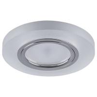 Светильник потолочный встраиваемый со светодиодной подсветкой 15LED*2835 SMD 4000K, MR16 50W G5.3, белый матовый, CD8060 с драйвером в комплекте, Feron 32570