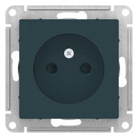 ATN000849 - ATLASDESIGN РОЗЕТКА без заземления со шторками, 16А, механизм, ИЗУМРУД, Systeme Electric