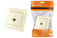 Розетка компьютерная RJ45  сл. кость "Лама" TDM Electric, SQ1815-0116