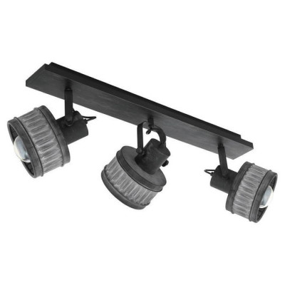 43446 Светильник настенно-потолочный TURROCK, 3Х28W, E27, L850, B160, H310, сталь, серая патина//черн