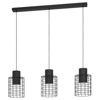 43626 Подвесной потолочный светильник (люстра) MILLIGAN, 3Х40W, E27, L1030, B200, H1100, сталь, черн