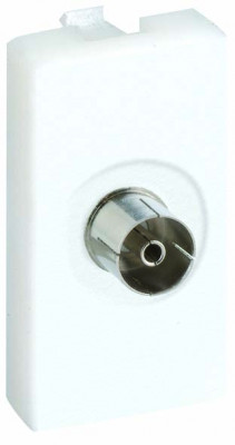 Simon SConnect Плата с разъёмом TV "мама", пайка 22,5х45мм, алюминий, K102B-8