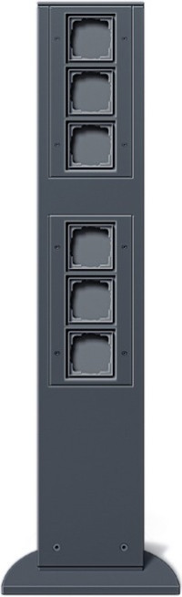 135128 Gira Энергетическая стойка 769 мм с 6-тью свободными гнездами