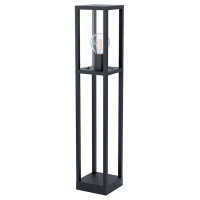 98715 Уличный фонарь CASCINETTA, 1х40W(E27), L150, B150, H795, лит. алюминий, черный/стекло, прозра