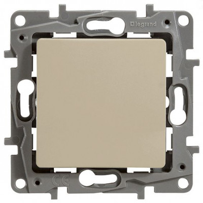 672314 - Выключатель кнопочный одноклавишный - Legrand Etika - с нормально-открытым/нормально-закрытым контак, Legrand