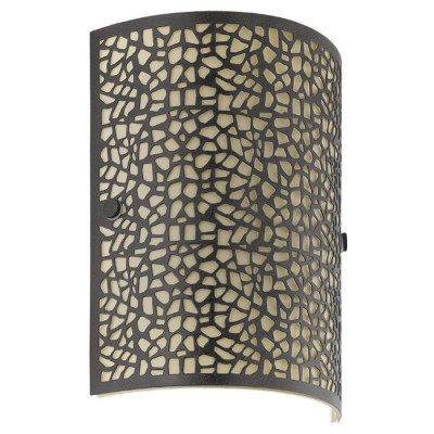 89115 Бра ALMERA, 1х60W (E14), 180х250, сталь, коричневый/стекло, шампань