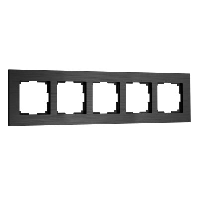 Werkel W0053508/ Рамка на 5 постов  AluMax (черный алюминий), a069966