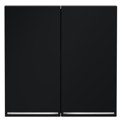 Клавиши для выключателя/переключателя двухклавишного с подсветкой, S70 (графит), VLS000407